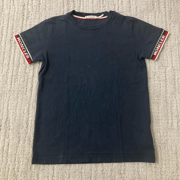 MONCLER Boy Navy Tshirt Size 10